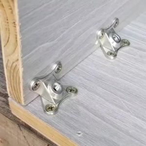 10/20/30 pcs Zinc Alloy Butterfly Corner Bracket Plank Corner Connector Removable Corner Bracket with Screws