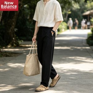 NEW BOLUNE | Quần Nam Tơ Lạnh Kiểu Cổ Điển
