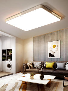 Modern Simple Large Living Room LED Ceiling Light Bedroom Suspension Lamp Iron Art High Translucent PMMA Lampshade Home Decor