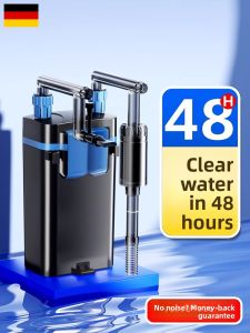 MONLEYTA | German Wall-Mounted Aquarium Filter Small Net Circulation Pump Three-In-One Turtle Low Water Level External Barrel