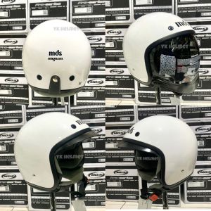 HELM MDS MAGNUM SOLID - Helm stylish clasik semi helm bogo