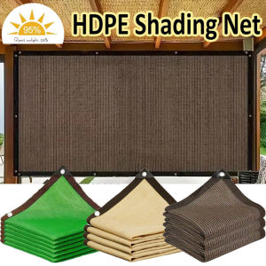 95% HDPE Shading Beige/Coffee/Green Sunshade Net Garden Plant Shed Shading Sail UV Protection Outdoor Sun Cover Awning