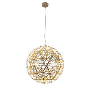 Modern Spark Ball LED Pendant Lights Ceiling Chandelier Stainless Steel LOFT Hanging Lamp Indoor Lighting Room Decor Dining Room