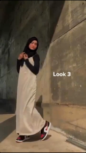Inner Gamis Long Sleeve | Inner Dress | Non See Through Dress / Stretchy / Muslimah / Undershirt / Jumbo Inner Dresss / Inner Kaftan