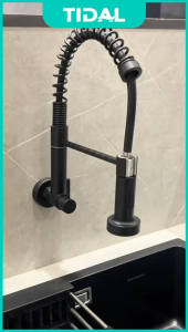 TIDAL Kitchen Faucet / Keran Air Dapur Fleksibel Kran Tembok Dingin Stainless Steel TD148