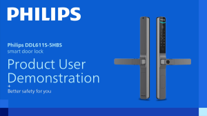 Khoá điện tử Philips DDL611S-5HBS