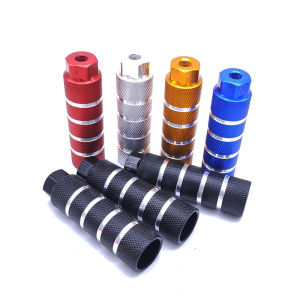 Bicycle fine aluminum alloy foot column rear pedal fixed gear rear axle mountain bike 2.8*10cm riding accessory Bike Pedal