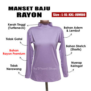 Manset Wanita Bahan Adem Manset Cewek Lengan Panjang Dalaman Kebaya Inner Baju Bahan Kaos