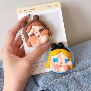 Cute Cartoon Silicone Phone Stand Strong Magnetic Absorption Mobile Phone Holder Simple Fashion Brand New Model Desktop Acrylic