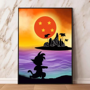 KAYOU | Anime Dragon Ball Goku Oil Painting By Numbers on Canvas Home Decor for Living Room Bedroom Handmade Gift Frameless
