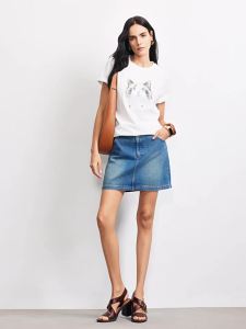 Vero Moda | Summer New Pure Cotton Cat Print Crewneck Short Sleeve T-shirt