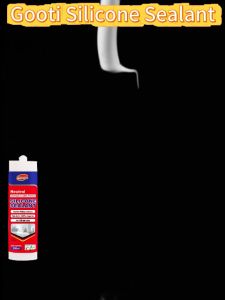 【Buy 2 Free Gun】GOOTI Multipurpose Silicon Sealant Waterproof Glue 300ml Fill the Gap Powerful Adhesive Malleable Mildewproof No-Cracking Edge Sealing Glue Repair for Kitchen Bathroom Tile Gap Caulking Glass Roof Leak White Grey Clear