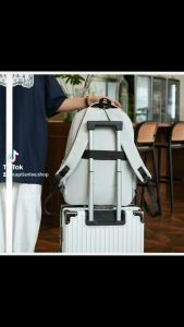 กระเป๋านักเรียนแฟชั่นกระเป๋าเป้สะพายหลัง กระเป๋านักเรียน กันน้ำความจุขนาดใหญ่(17นิ้ว)