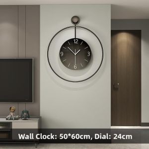 Silent Modern Minimalist Wall Clock High-end Luxury Decor