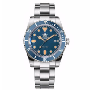 ADDIESDIVE Luxury Mens Diving Watch 20Bar C3 Luminous Bubble Mirror Glass Analog Watch Ceramic Bezel Mens Quartz Watch AD2501
