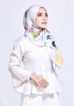 Deana Fleur Satin Shawl - Long Shawl / Muslimah Shawl / Tudung Panjang / Muslimah Scarves / Satin Shawl / Long Hijab / Rectangle Shawl. 