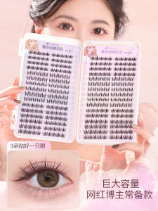 Natural Looking Single Cluster False Eyelashes 320 Clusters Lazy Three-Step Self-Grafting Fairy Eye Lashes Beauty Tools