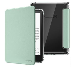 MoKo Case for All-new 7"Kindle Paperwhite 12th Generation 2024&Kindle Colorsoft Signature Edition 2024Ultra Clear Soft Flexible Transparent TPU Back Cover Light Shell with Auto Wake/Sleep
