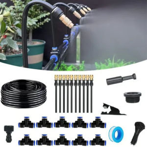 5M-20M Greenhouse Drip Irrigation Kit 360° Curved Garden Automatic Irrigation System  Patio Misting Plant Watering Distribution