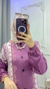 Ariefa Batik - Gamis Twill Rayon Candi Mekar 2023 (M L XL XXL) JUMBO Terbaru Termurah