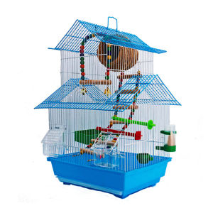 Casual Creative Birdcage Pet Cage Pet Supplies Peony Budgie Cage Bird Cage Large Metal Pearl Accessories Parrot Cage