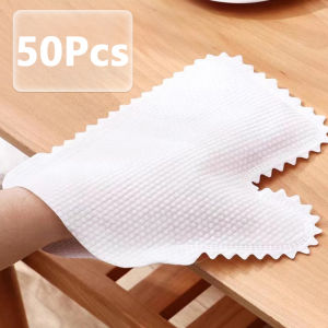 Disposable Electrostatic Dust Removal Non-woven Cloth With Cloth Gloves Reusable Kitchen Dishwashing And Wet Dry Dual-use Cloth