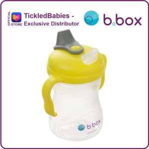 bbox Sippy Spout Cup 240ml/8oz - Ergonomically Angled Silicone Spout - Easy-Grip Handles - In-Built Spout Cover - Interchangeable Base