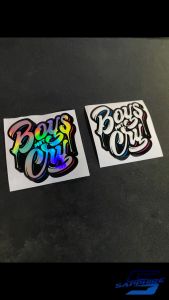 Stiker Boys Dont Cry Graffiti: Desain Grafis Unik