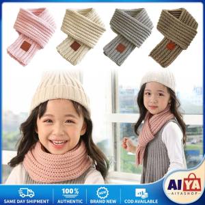 Kids Scarf Boys Girls Winter Warm Scarf Women Knit Shawl Scarf Children Neck Collar Keep Warm Accessories Infant Hats Scarves
