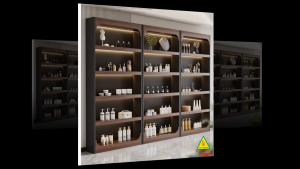 TỦ TRƯNG BÀY SẢN PHẨM GỖ MDF CAO CẤP MÃ TTB505- NỘI THẤT LẮP RÁP VIENDONGADV