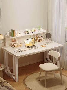 Computer desk Desktop home girls bedroom desk Student study Writing desk Simple white cream wind desk