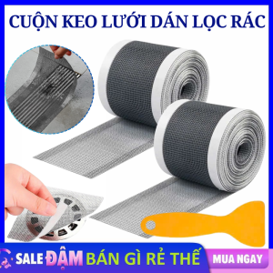 Cuộn Keo Lưới Lọc Rác Tự Dính Ngăn Côn Trùng Chống Tắc Nghẽn Cống - Miếng Dán Chặn Rác Nhà Tắm Tiện Lợi - Nắp Lọc Rác Bồn Rửa Chén - Giỏ Lọc Rác - Rổ Lưới Lọc