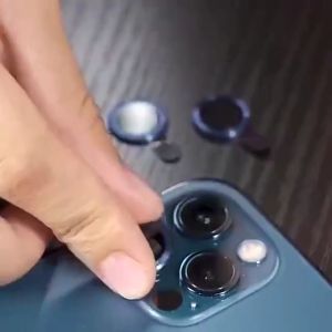 Bộ 3 mắt cường lực camera iphone 14 pro max 12 promax 13 plus 12 mini titan đính đá chống trầy xước màu nguyên bản