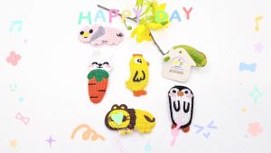 Kẹp tóc nữ Hàn Quốc cute phụ kiện nữ mỏ vịt cặp tóc mái cho bé gái kẹp mái vải len hình thú hoạt hình siêu cute - thương hiệu VỢ CHỒNG TÔI