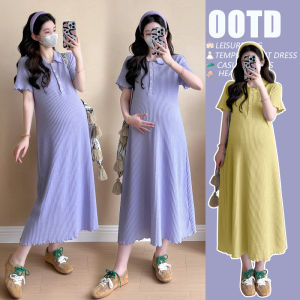 Maternity French Style Elegant Long Dress