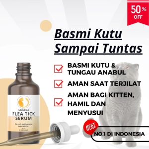 obat kutu kucing yang ampuh serum anti flea tick anjing aman terjilat bagi kitten 10 ml