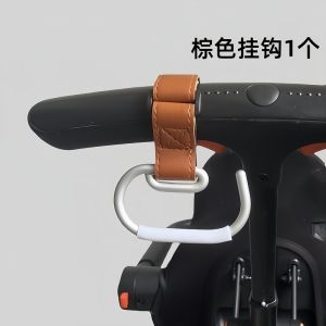 Multifunctional Leather Metal Hook for Baby Stroller Universal Accessory Child Carrier Weight Capacity 30 Pounds Baby Gear