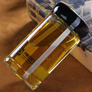 Single-Layer Glass Big Belly Tea Cup Thick and Portable with Cover Office Leak-Proof Filter Men and Women Water Cup Large Capacity