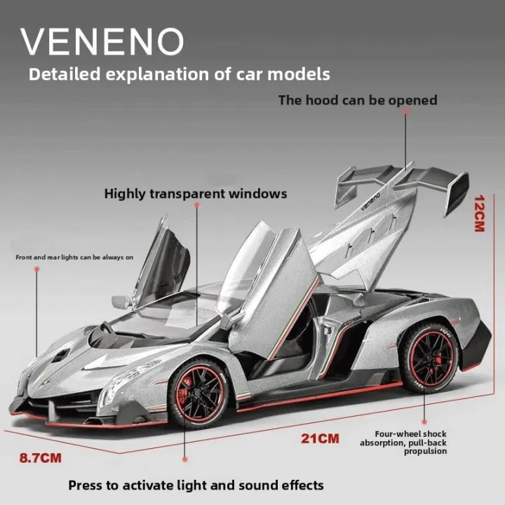 JINGQING%20%7C%20Lamborghini%20Poison%20Alloy%20Car%20Model%20Limited%20Edition%20-%20Image%204