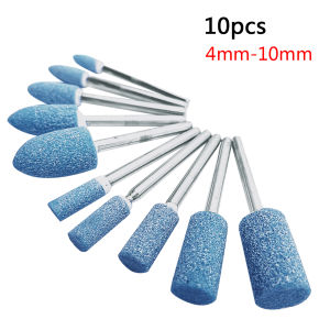 10pcs Abrasive Mounted Wheel Head Polishing Head For Dremel Rotary Power Tools Electric Grinding Stone Wheel Dremel Accessories
