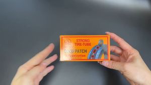 MOTUS แผ่นปะยางจักรยานพร้อมกาว 48 ชิ้น พร้อมกล่อง แผ่นปะ พร้อมงัดยาง 2 แท่ง