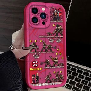 Bandai | Ốp Lưng Silicon Mềm R-Resident E-Evil Game Cho iPhone 17/16/15/14/13/12/11 Pro Max X XS S Max XR SE 2020 - Thiết Kế Mờ Nhẹ Chống Xước