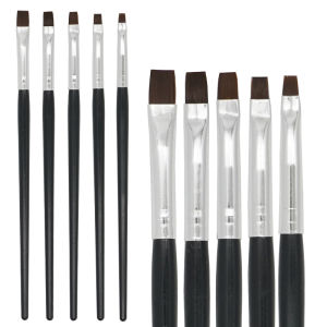 5pcs Dental Resin Brush Pen Porcelain Teeth Shaping Nylon Dentistry Adhesive Composite Cement Tool Nail Art Acrylic DIY Painting