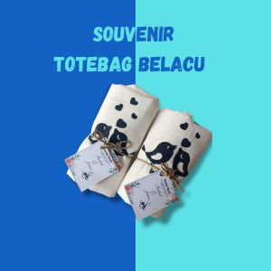 Tote bag Tas Bahu Selempang bahan Blacu untuk Souvenir Pernikahan