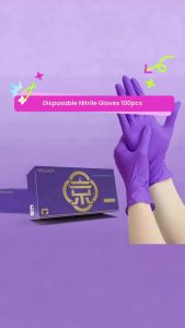 10/50/100/200pcs disposable nitrile gloves suitable for small tools for tattoo cleaning hair dyeing and cleaning products