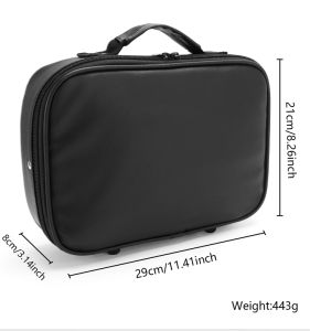 Black Barber Electric Clipper Bag Salon Hairdressing Tool Storage Travel Shaver Organizer Beard Trimmer Box Holder for Carrying