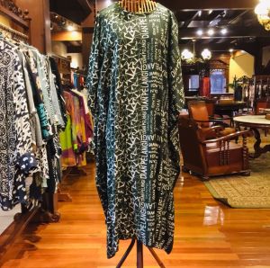 Daily Kaftan Rayon by Dian Pelangi LIMITED EDITION Busana Homey Muslim Home Dress Daily Gamis Casual Wanita Cantik Anggun Modis Modern Elegan Mewah Model Terbaru Motif Abstrak Hand Made Kekinian