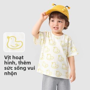 CUTEPANDAS | Áo Thun Bé Trai/Bé Gái Dễ Thương Form Rộng