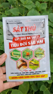 [TRUNG THIEN THINH] Thuốc trừ sâu sinh học cao cấp SÁT THỦ Gói 10g Trừ Sâu Cuốn Lá Sâu Đục Thân Sâu Đục Trái Sâu Keo Nhện Đỏ