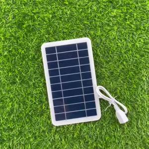 Solar Panel with USB Waterproof Outdoor Hiking and Camping Portable Battery Mobile Phone Charging Bank Charging Panel 5V 5W